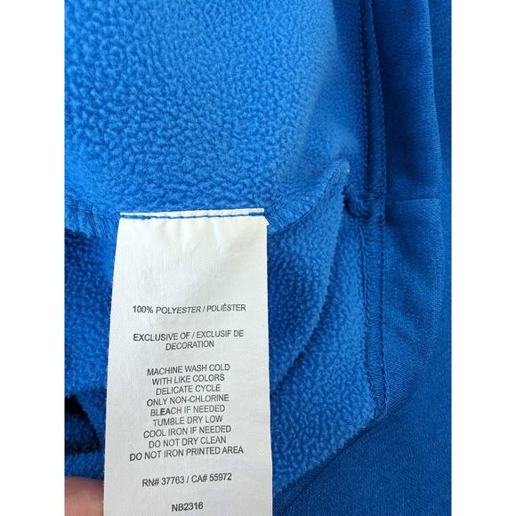 Callaway Mens 1/4 Zip Pullover Long Sleeve Mock Neck Royal Blue Shirt Size Large - Picture 5 of 7